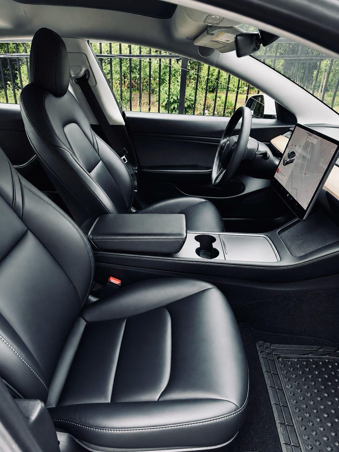 Luxury SUV interior detail