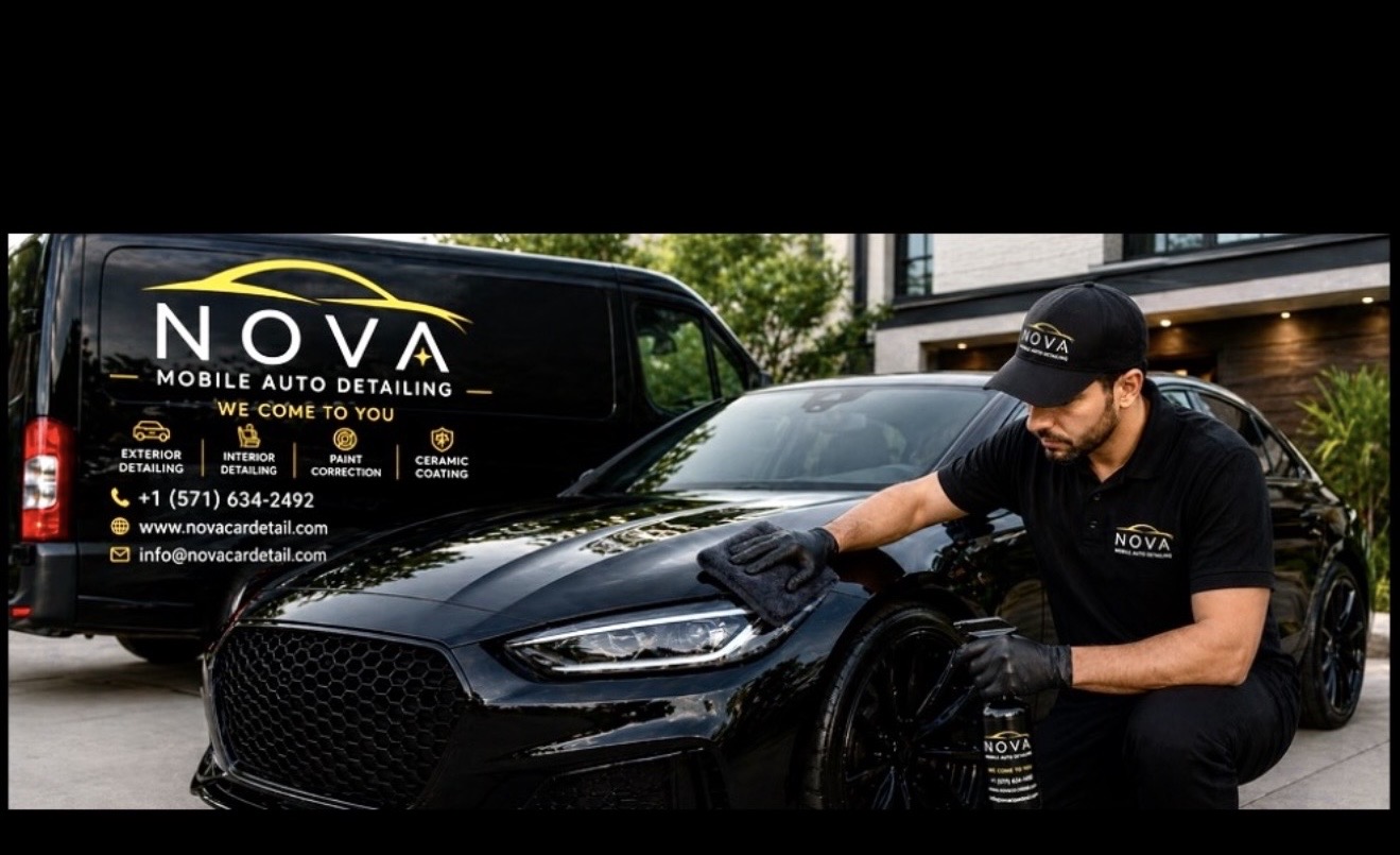 Founder of NOVA Auto Detailing during military service in Afghanistan